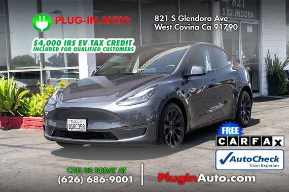 TESLA MODEL Y 2020 5YJYGDEE7LF057053 image